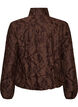 Bomberjack met jacquard bloemenpatroon, Bruin, Packshot image number 1