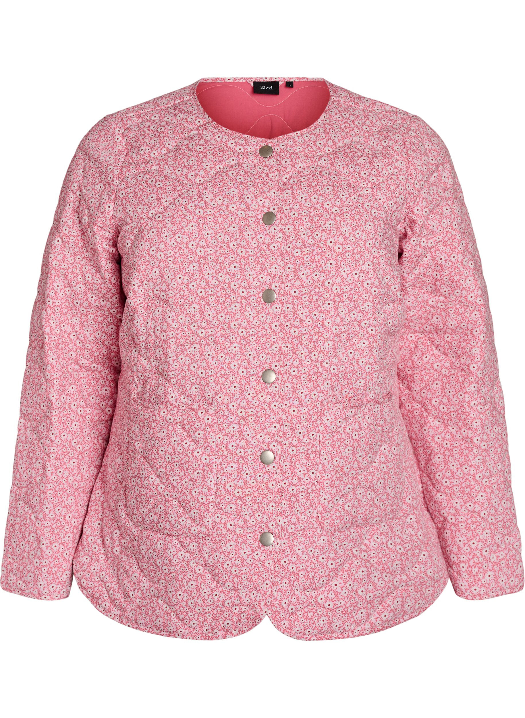 Veste matelass&eacute;e l&eacute;g&egrave;re &agrave; imprim&eacute; floral
