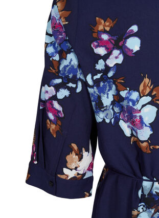 FLASH - Robe chemise à imprimé floral, Big Blue Flower, Packshot image number 3