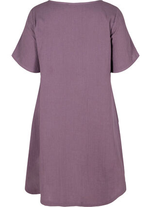 Tunique à manches courtes en coton, Vintage Violet, Packshot image number 1