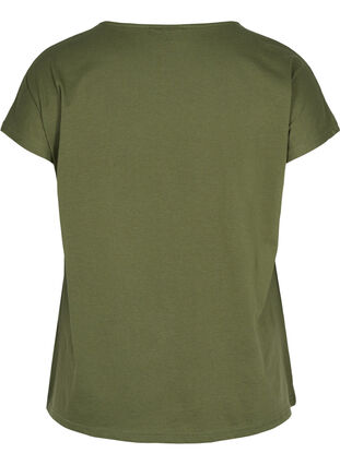 T-shirt en mélange coton, Ivy Green, Packshot image number 1