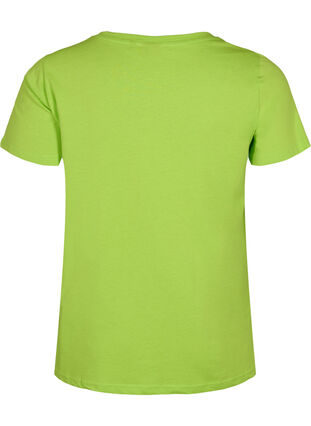 T-shirt en coton avec impression, Lime Green w. Bella, Packshot image number 1