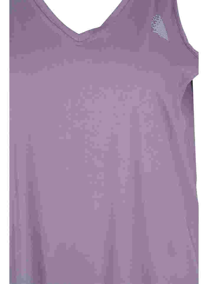 Haut d'entraînement avec col en V, Purple Sage, Packshot image number 2