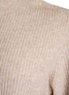 Pull c&ocirc;tel&eacute; &agrave; manches bouffantes et boutons, Beige, Packshot image number 2