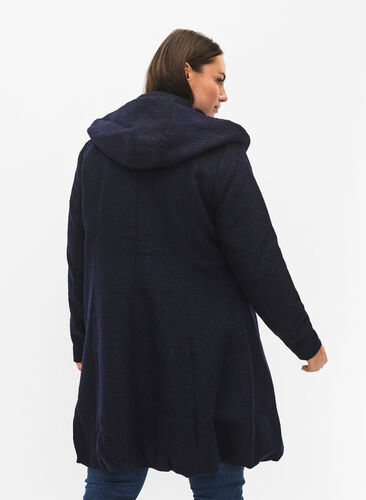 Manteau à capuche silhouette en A, Night Sky Mel., Model image number 1