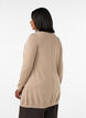 Long cardigan tricot&eacute; dans un m&eacute;lange de viscose, Beige, Model image number 2