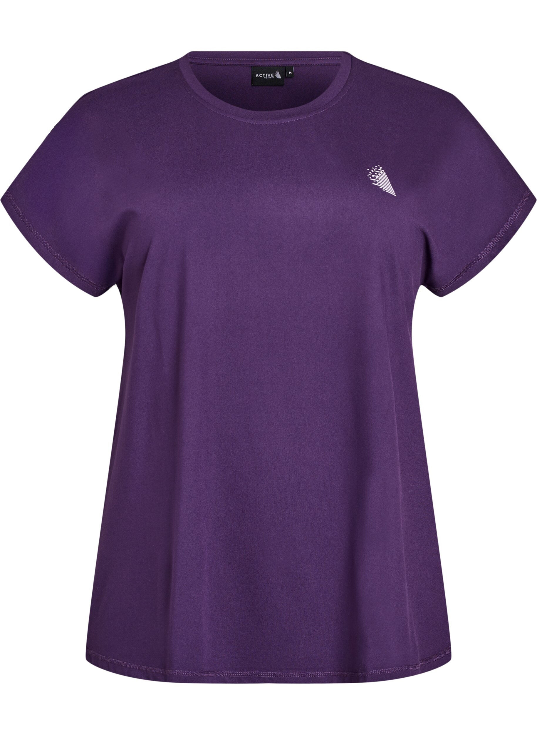 ZizziEffen gekleurd trainingsshirt, Paars, Packshot image number 0