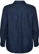 Chemise ample avec col en V, Bleu, Packshot image number 1