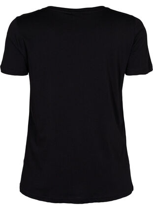 Sport-T-shirt met print, Black w. stripe run, Packshot image number 1