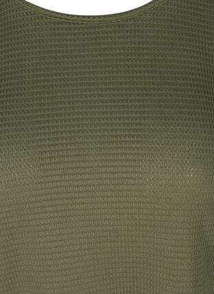 Blouse à manches longues à col rond, Deep Lichen Green, Packshot image number 2