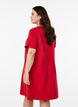 Robe en jersey &agrave; manches courtes et poches, Rouge, Model image number 1