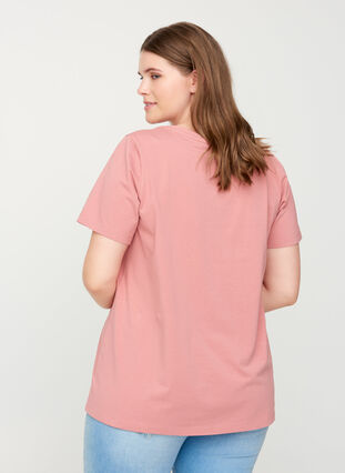 T-shirt basique, Rosa, Model image number 1