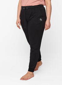 Pantalon de fitness ample avec poches, Black, Model
