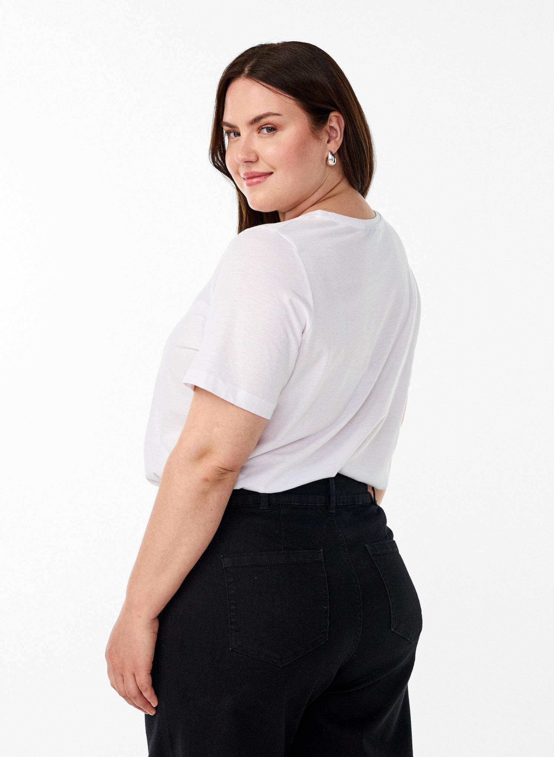 ZizziFLASH - T-shirt met motief, Wit, Model image number 2