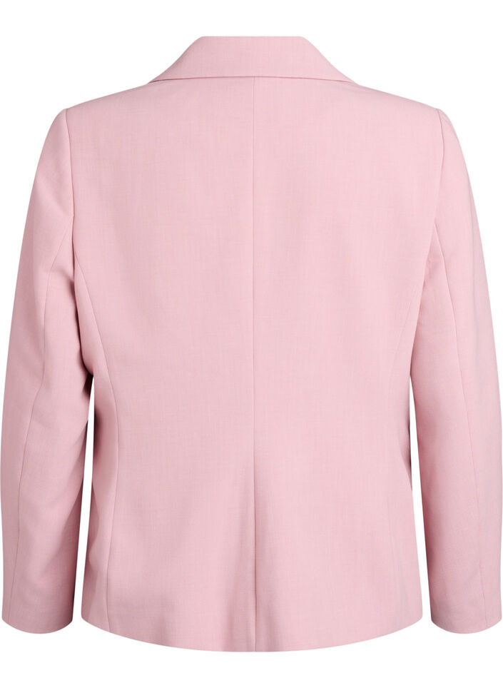 Klassieke blazer met knoopsluiting en zakken, Roze, Packshot