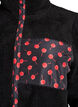 Teddy-fleece jack met kersendetails, Zwart, Packshot image number 2