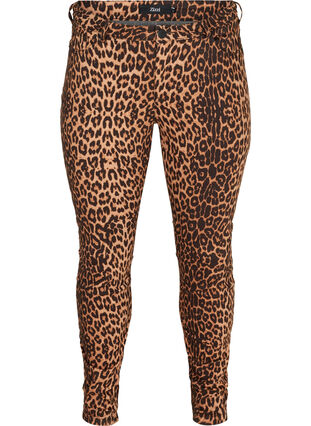 Amy jeans met print, Leopard, Packshot image number 0