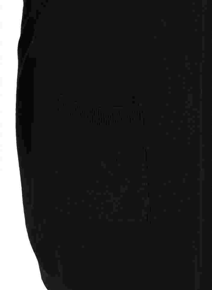 Long cardigan tricoté dans un mélange de viscose, Black, Packshot image number 3