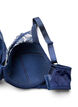 Soutien-gorge rembourr&eacute; en dentelle avec armatures, Bleu, Packshot image number 3