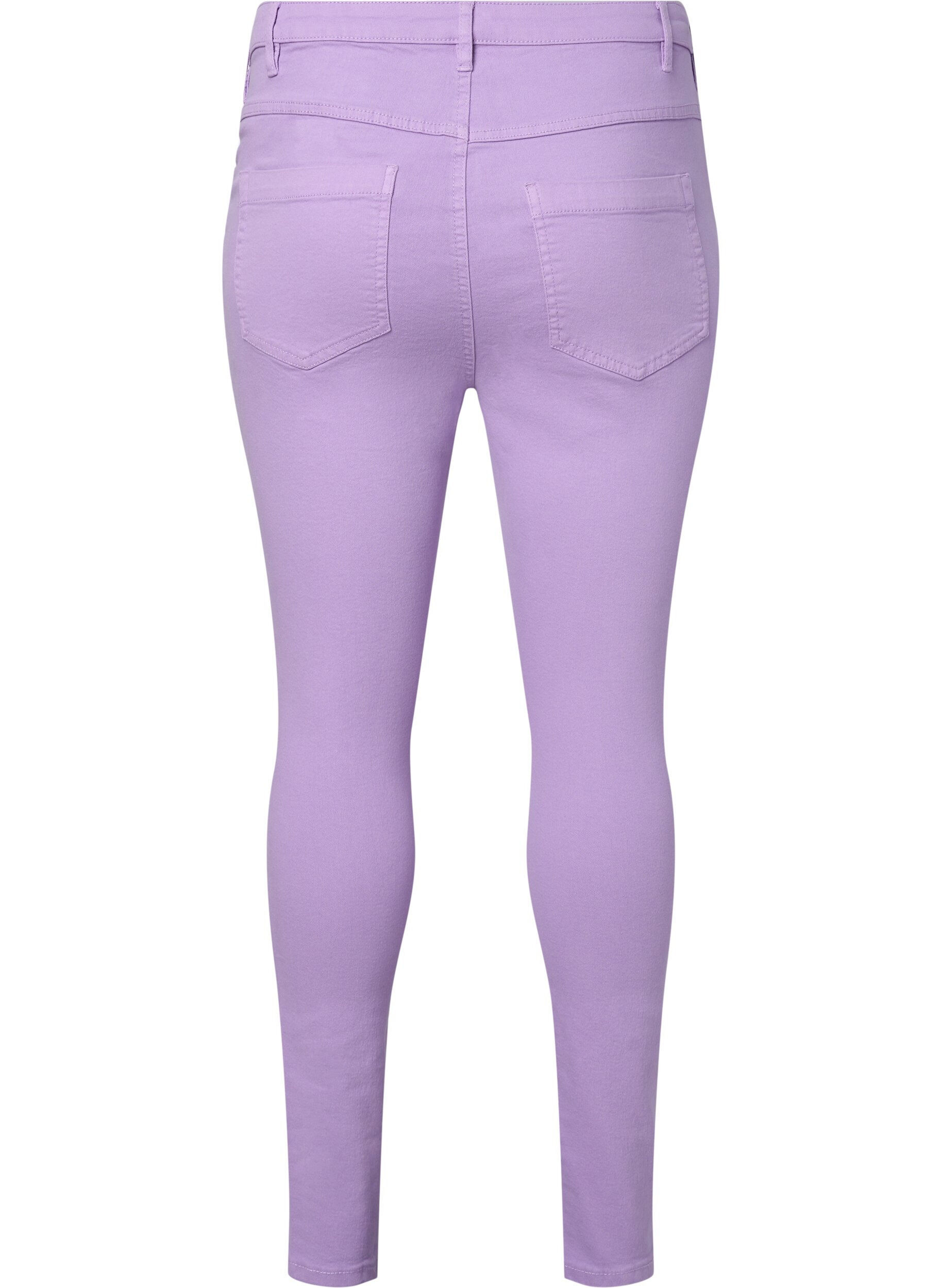 Zizzi Jean Amy &agrave; taille haute et coupe super slim, Lavender, Packshot image number 1