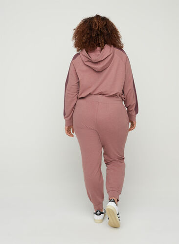 Pantalon de jogging avec poches, Rose Taupe Melange, Model image number 1