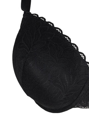 Soutien-gorge à armatures Alma avec dentelle, Black, Packshot image number 2