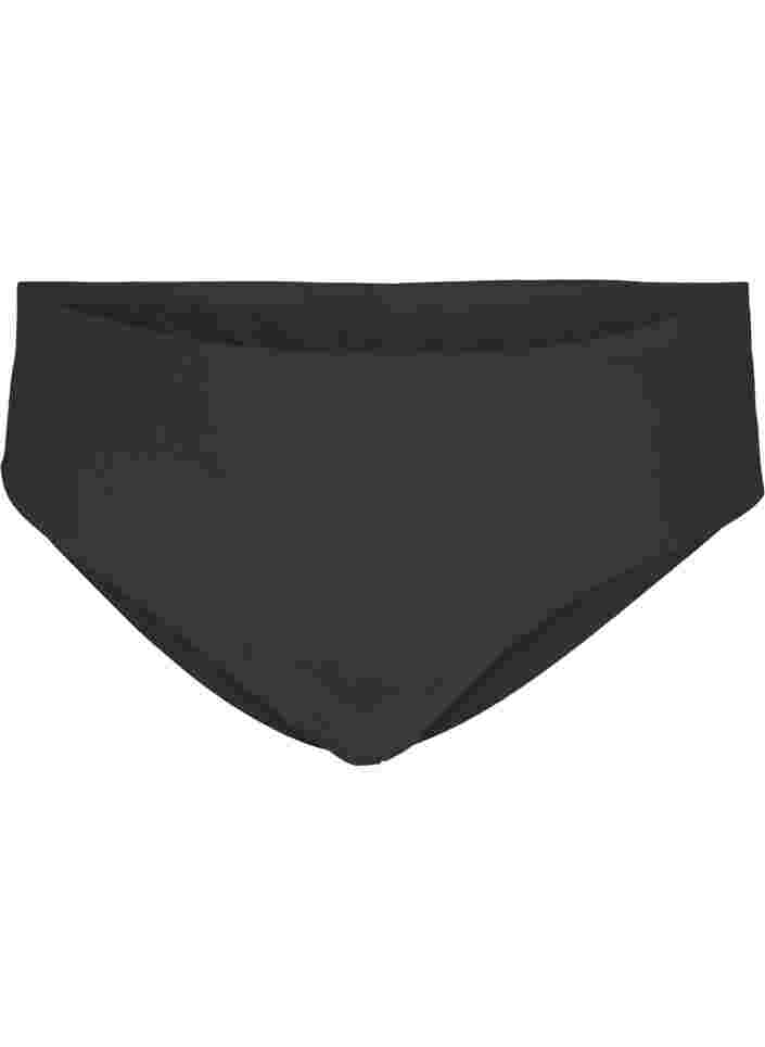 Thai slip met mesh en normale taillehoogte, Black, Packshot image number 0