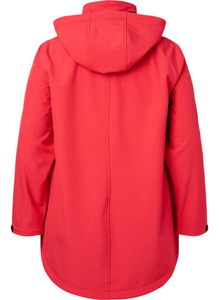 Veste softshell avec capuche amovible, Poppy Red, Packshot image number 1