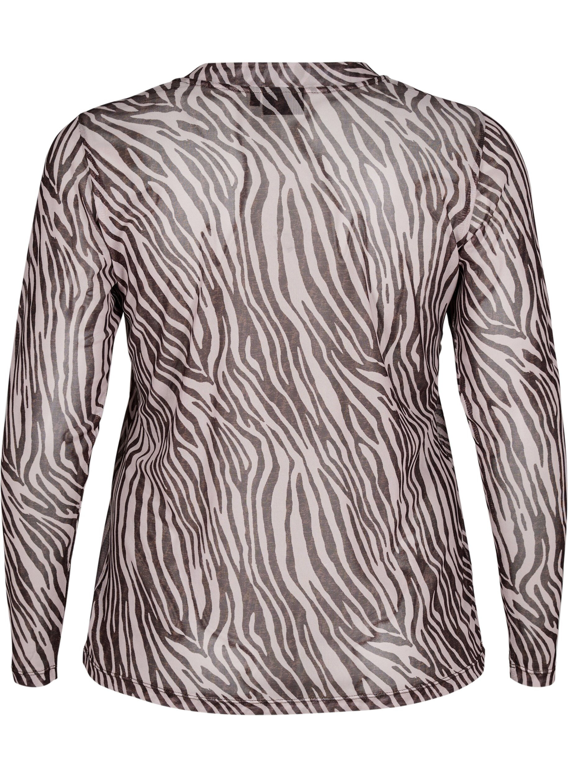 ZizziMesh blouse met stippen, Zwart, Packshot image number 1