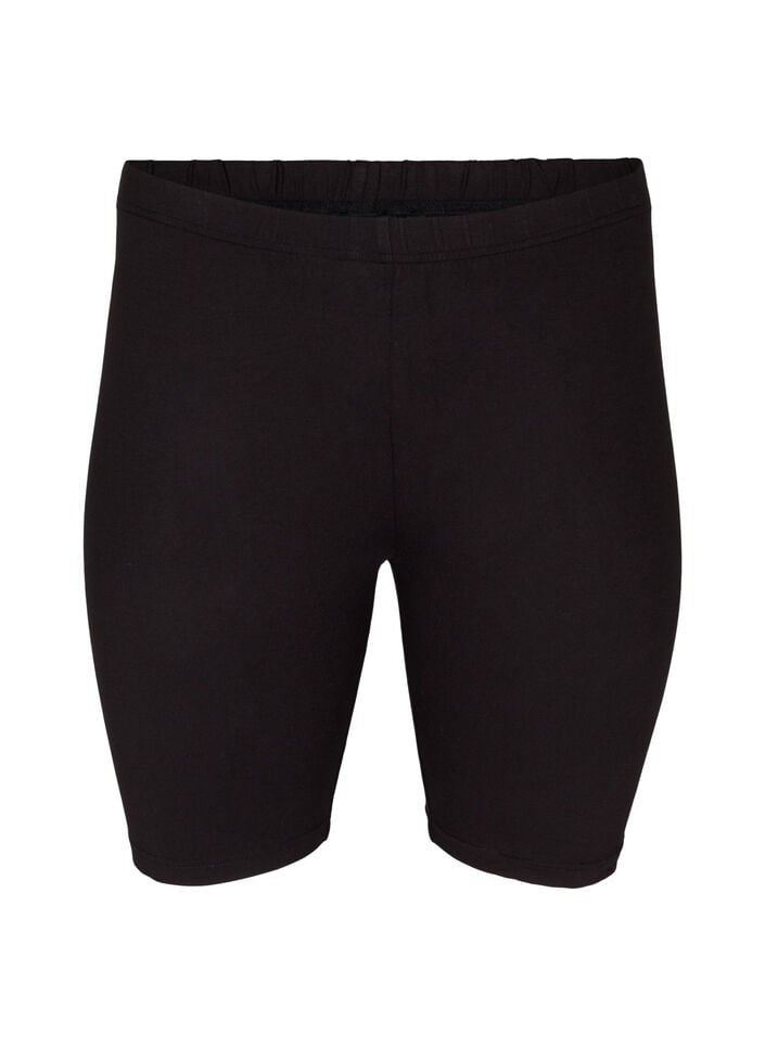 Effen basic fietsbroek, Zwart, Packshot image number 0