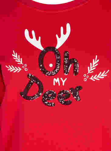 Kerst sweatshirt, Red Oh Deer, Packshot image number 2