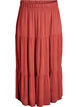 Lange rok met elastiek in de taille, Rood, Packshot image number 0
