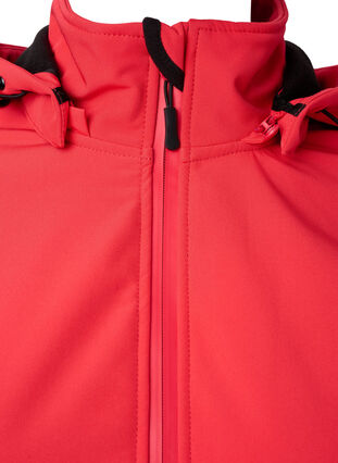 Veste softshell avec capuche amovible, Poppy Red, Packshot image number 2