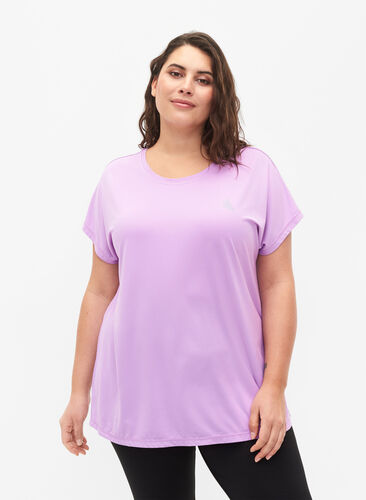 Trainings T-shirt met korte mouwen, African Violet, Model image number 0
