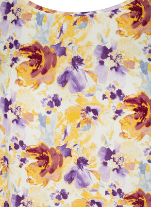 Robe florale manches courtes, Flower AOP, Packshot image number 2