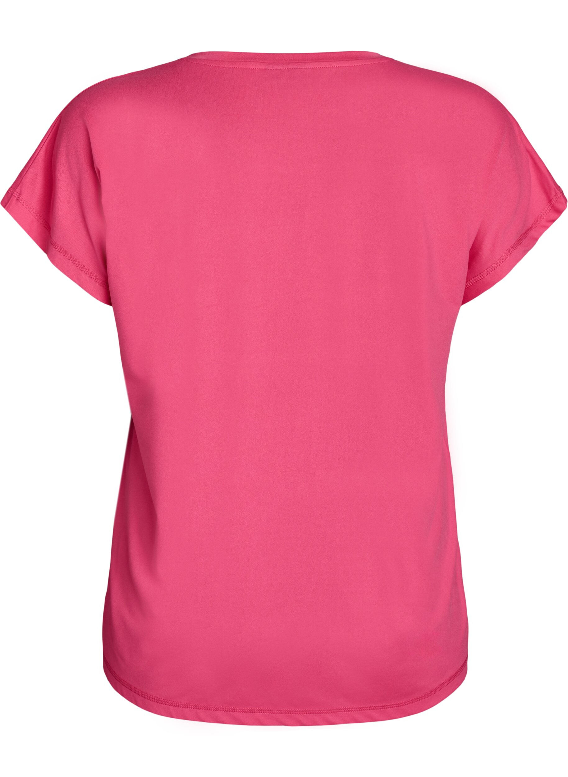 ZizziT-shirt de sport couleur unie, Rose, Packshot image number 1