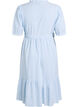 Robe midi &agrave; rayures en coton avec ceinture &agrave; nouer, Blanc, Packshot image number 1