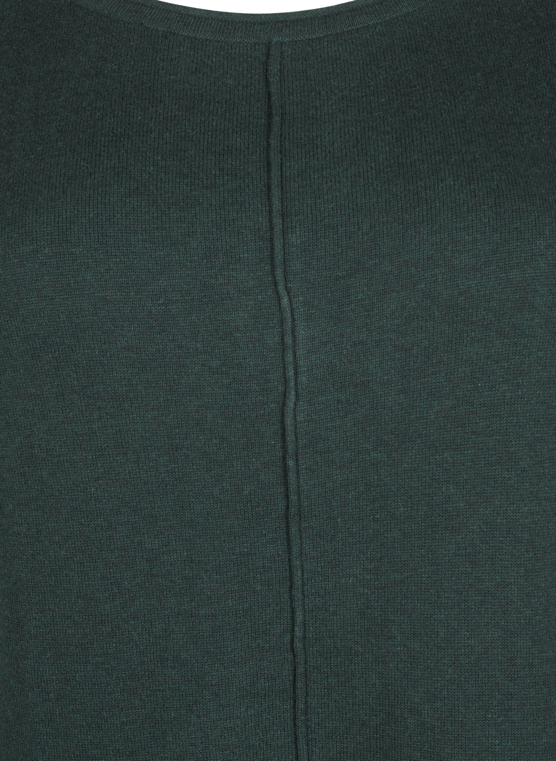 ZizziRobes tricot&eacute;es en m&eacute;lange coton-viscose, Vert, Packshot image number 2