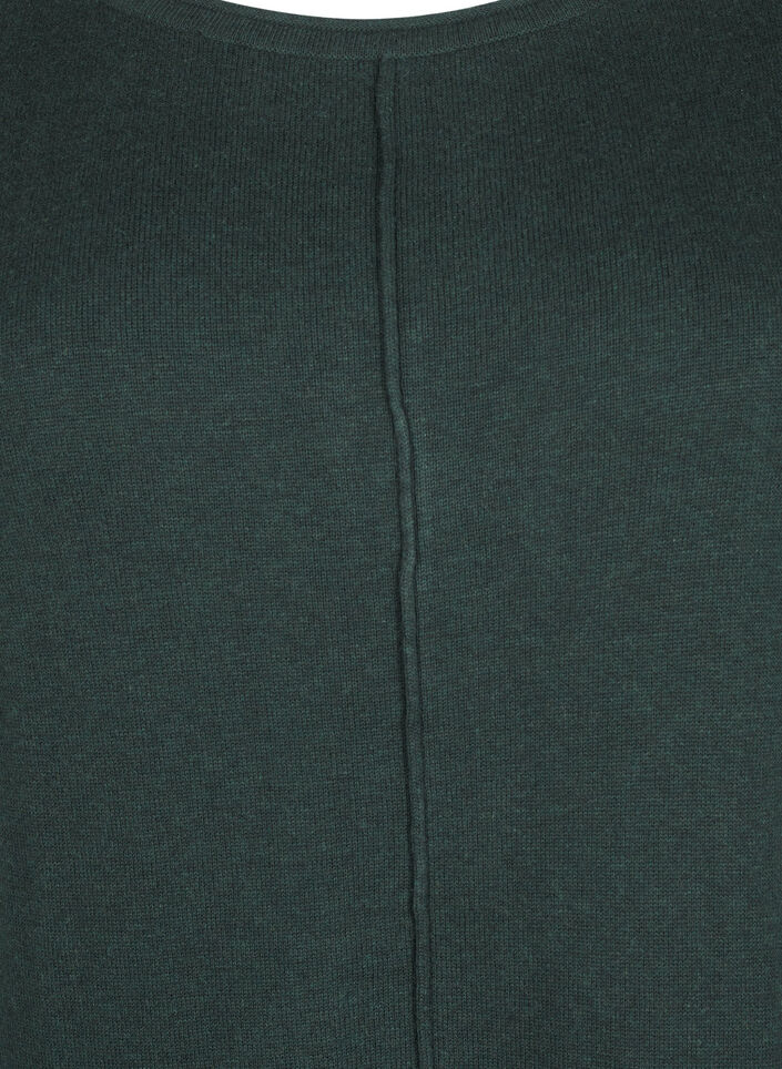 Robes tricot&eacute;es en m&eacute;lange coton-viscose, Vert, Packshot image number 2