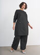 Robe courte boucl&eacute;e avec fils paillet&eacute;s, Noir, Model image number 1