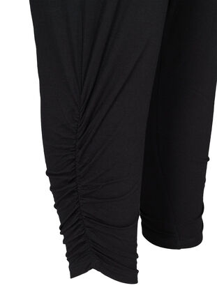 Pantalon de fitness ample en viscose, Black, Packshot image number 3