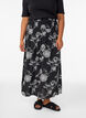 Viscose maxi-rok met smock, Zwart, Model image number 2