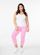 Basic 3/4 legging in viscose, Roze, Model image number 1