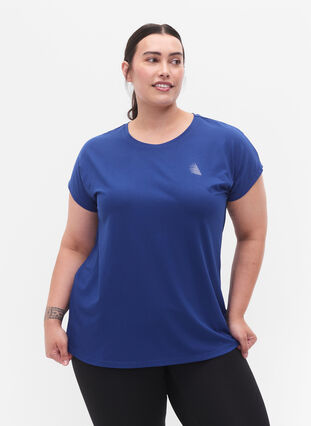 T-shirt d'entraînement à manches courtes, Sodalite Blue, Model image number 0