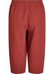 Pantalon culotte en mousseline de coton avec taille haute, Bordeaux, Packshot image number 1