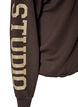 Cardigan bomber sportif avec zip et col montant, Marron, Packshot image number 3