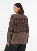 Cardigan &agrave; motif jacquard, Marron, Model image number 2