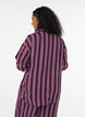 Chemise de nuit &agrave; rayures, Bordeaux fonc&eacute;, Model image number 2