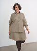 Jupe &agrave; mini-carreaux et strass, Marron, Model image number 0
