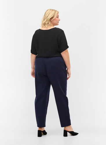 Pantalon avec poches et bord élastiqué, Night Sky, Model image number 1